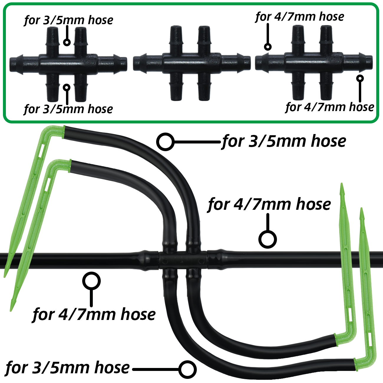 KESLA Garden 4/7mm to 3/5mm Ho - Irrigation Drip Tape ulasan dan harga