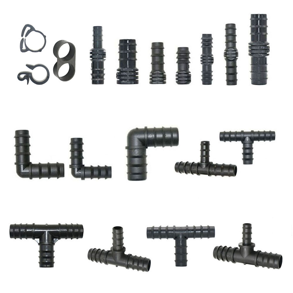 5pcs 16/20/25mm PE Pipe Barb C - Irrigation Drip Tape ulasan dan harga