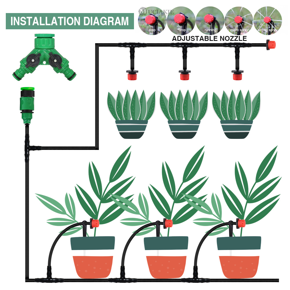 50-5M 1/4'' Hose Adjustable Dr - Irrigation Drip Tape ulasan dan harga