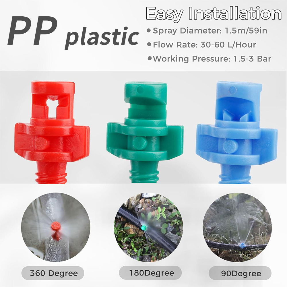 90/180/360 Degree Misting Nozz - Irrigation Drip Tape ulasan dan harga